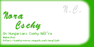 nora csehy business card